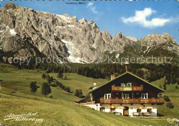 Dienten Hochkoenig Alpengasthof Mitteregg