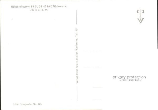 Freudenstadt Mahnmal Hochstrasse Rathaus Marktplatz – Bild 2