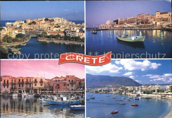 Kreta Crete Teilansicht Hafen Bucht