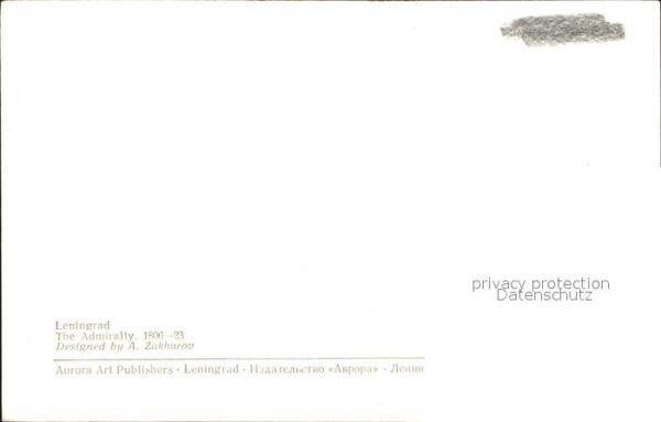 St Petersburg Leningrad Admiralty – Bild 2