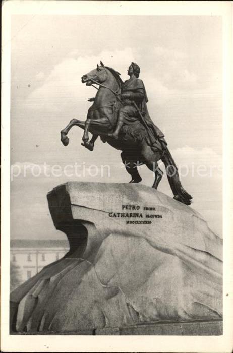 St Petersburg Leningrad Petr I Denkmal