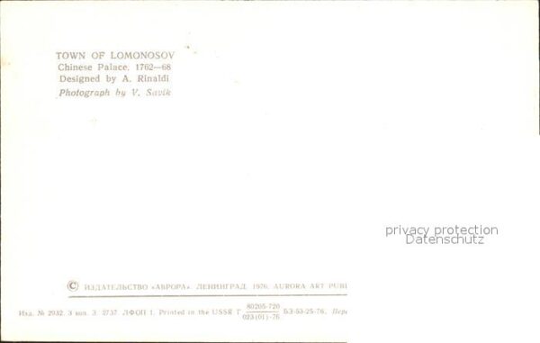 Lomonosov China-Palast – Bild 2