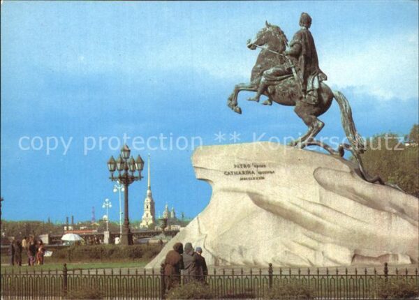 St Petersburg Leningrad Petr I Denkmal