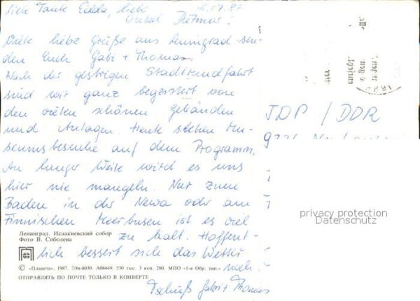St Petersburg Leningrad Isaak-Kathedrale – Bild 2