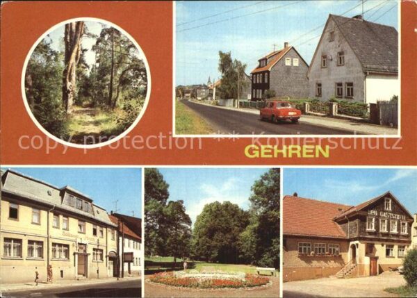 Gehren Thueringen Vertragsgaststätte Goldener Hirsch Stad