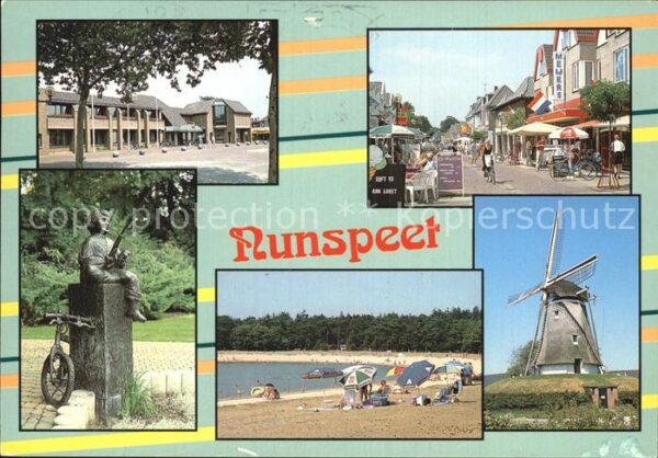 Nunspeet Windmühle Skulpture Strassenansicht Str