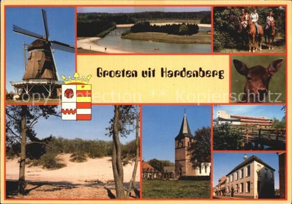 Hardenberg Niederlande Windmühle Kirche Reh Pferd
