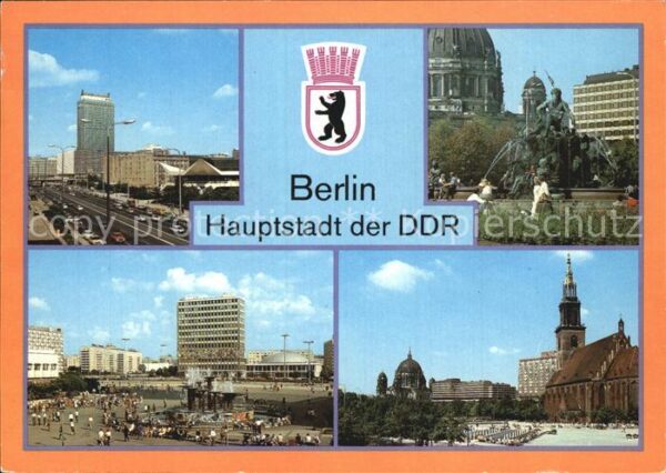 Berlin Neptunbrunnen Alexanderplatz Fernsehtur