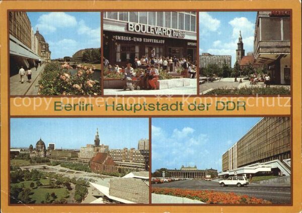 Berlin Palast der Republik Fussgängerboulevard