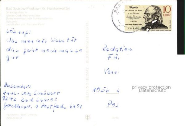 Bad Saarow-Pieskow Maxim-Gorki-Gedenkstätte Fontane-Park – Bild 2