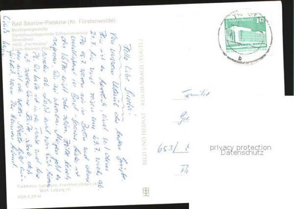 Bad Saarow-Pieskow Anlegestelle Schwanenwiese HOG Pechhütt – Bild 2