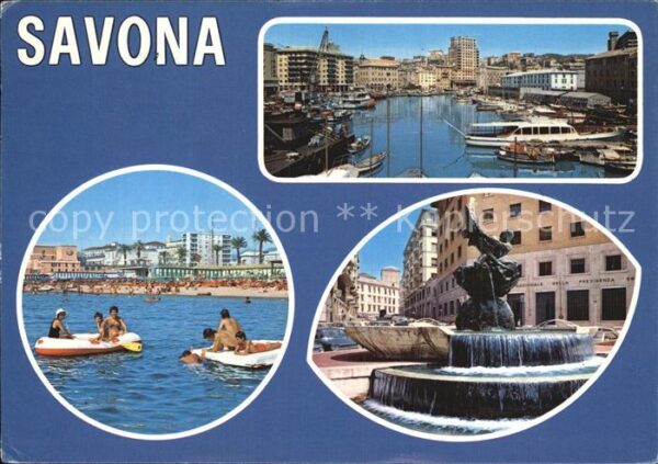 Savona Liguria Brunnen Hafen