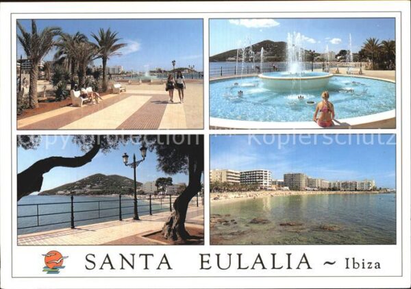 Santa Eulalia del Rio Brunnen Promenade