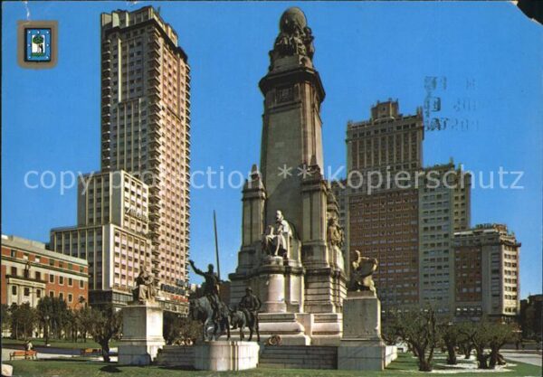 Madrid Spain Plaza de Espana Monumento Cervantes