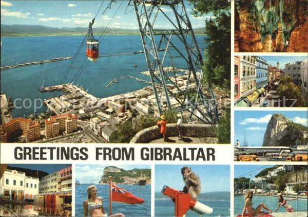 Gibraltar Luftseilbahn Affe Flughafen