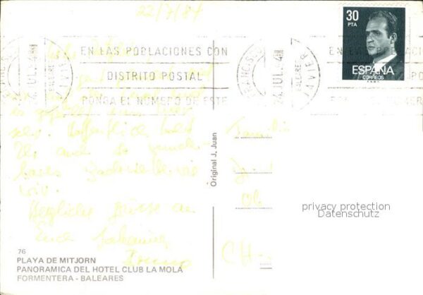 Formentera Playa de Mitjorn Hotel Club la Mola – Bild 2
