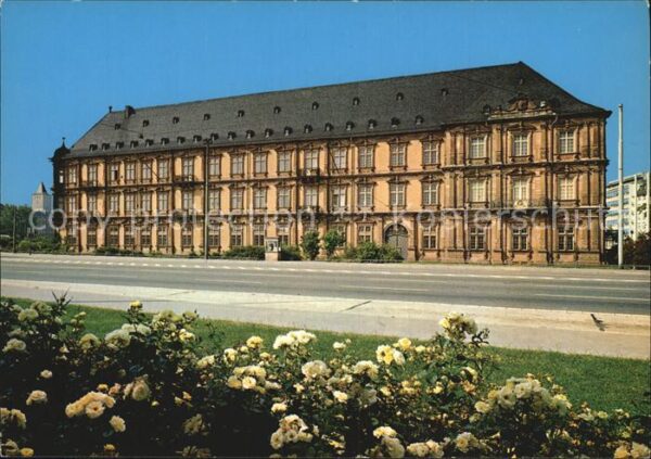 Mainz Rhein Kurfürstliches Schloss Rheinfront