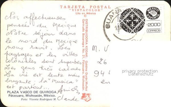 Michoacan Plaza Vasco de Quiroga – Bild 2
