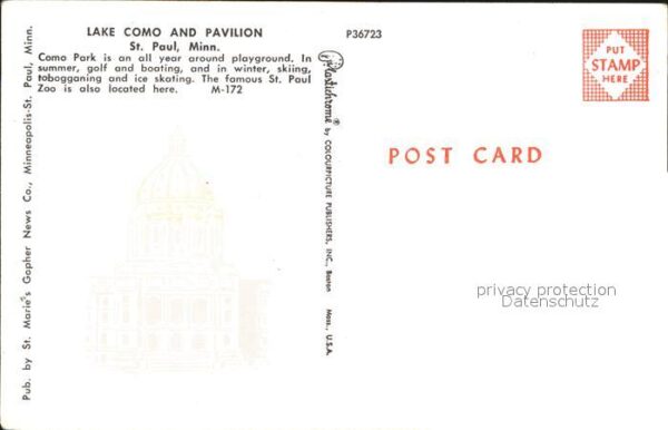 St Paul Minnesota Lake Como Pavillon – Bild 2