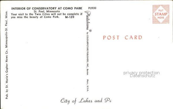 St Paul Minnesota Como Park Wintergarten – Bild 2