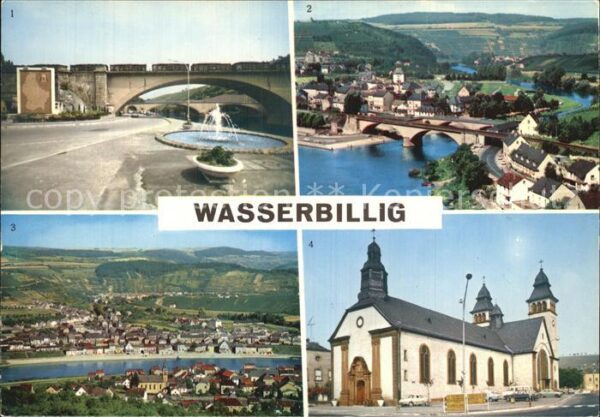 Wasserbillig Grenze Luxemburg Deutschland Kirche Pan