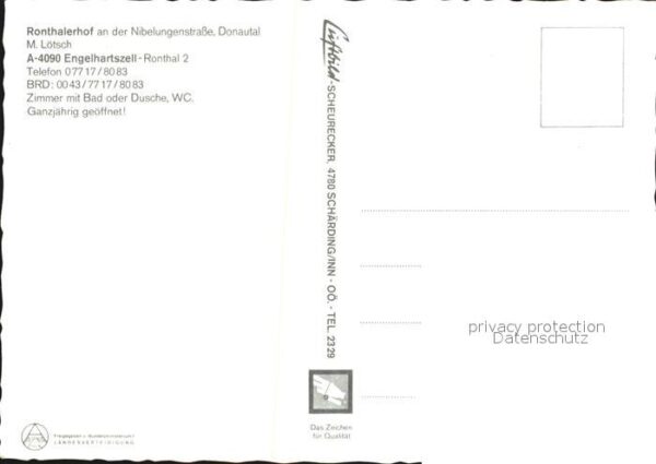 Engelhartszell Donau Oberoesterreich Ronthalerhof Nibelungenstraße Donautl – Bild 2