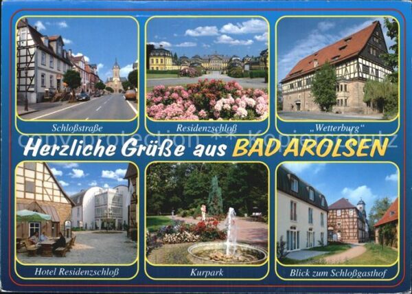 Bad Arolsen Schlossstraße Residenzschloss Wetterbur