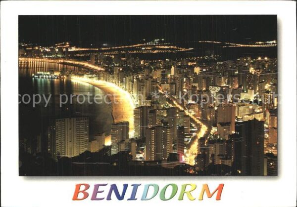 Benidorm Stadtansicht Nacht