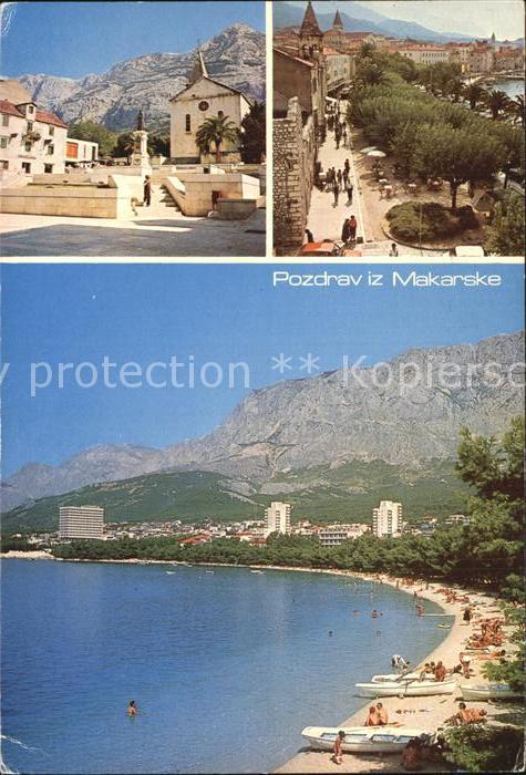Makarska Dalmatien Stadtansichten