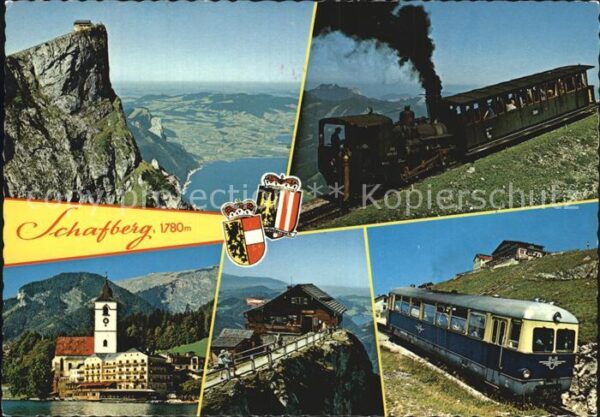 Schafberg Salzkammergut Aussichtsberg Eisenbahn Kirche