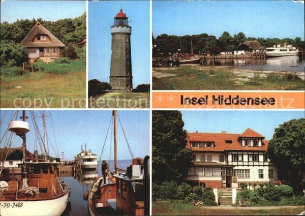 Insel Hiddensee Kloster Fischerhaus Leuchtturm Hafen