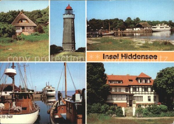 Insel Hiddensee Kloster Fischerhaus Leuchtturm Hafen