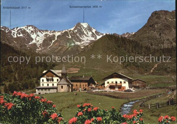 Schnalstal Bildstöckijoch Schwemserspitze