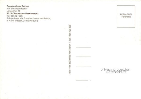 Oberweser Hessen Gieselwerder Pensionshaus Becker – Bild 2