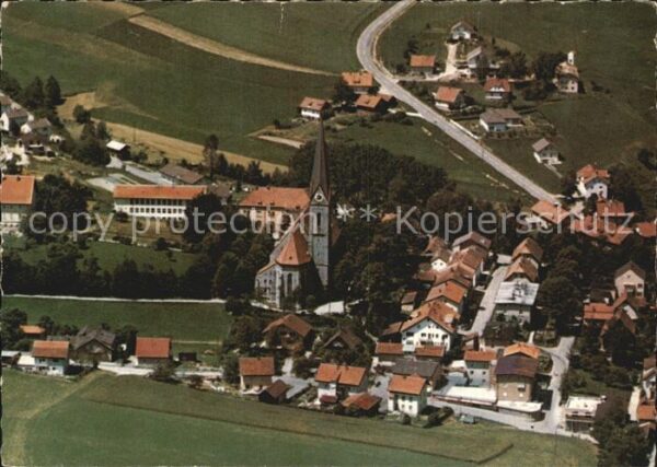 Teisnach Luftbild Pfarrkirche