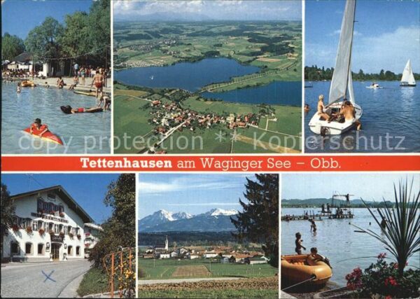 Tettenhausen Waginger See Gasthof zur Post Luftaufna
