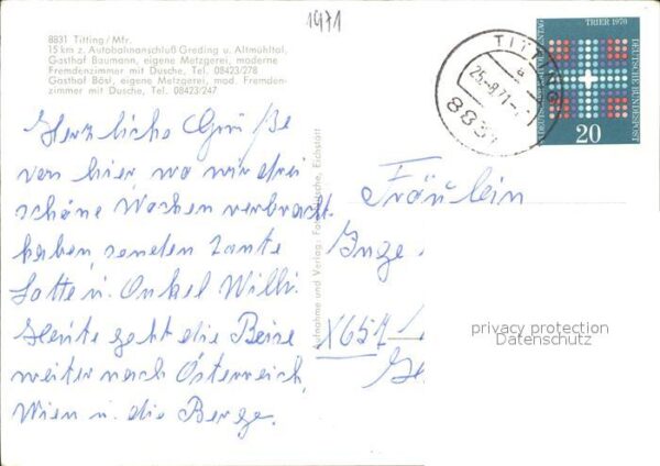 Titting Gasthof Baumann Katholische Pfarrkirche – Bild 2