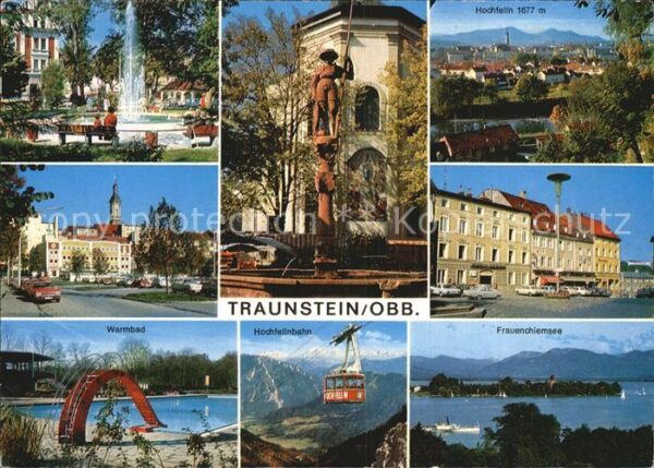 Traunstein Oberbayern Hochfelln Frauenchiemsee Warmbad  Stadt