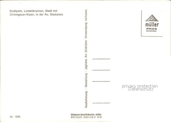 Traunstein Oberbayern Hochfelln Frauenchiemsee Warmbad  Stadt – Bild 2