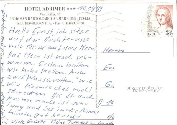 San Bartolomeo al Mare Hotel Adrimer – Bild 2