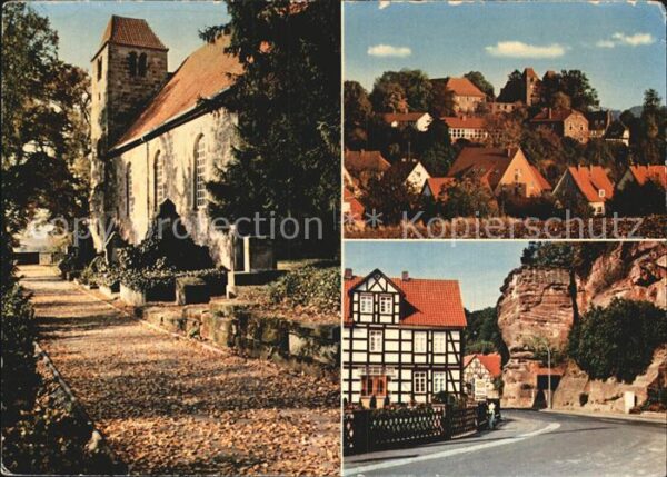 Reinhausen Goettingen Klosterkirche Blick vom Allerberg Bilst