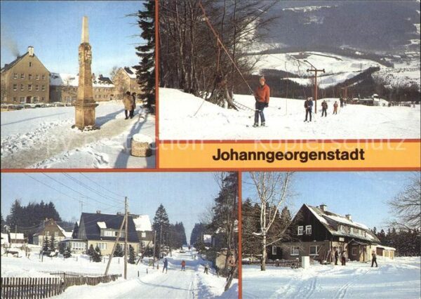 Johanngeorgenstadt Postmeilensäule Skilift Ortsteil Steinb