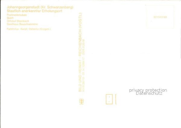 Johanngeorgenstadt Postmeilensäule Skilift Ortsteil Steinb – Bild 2