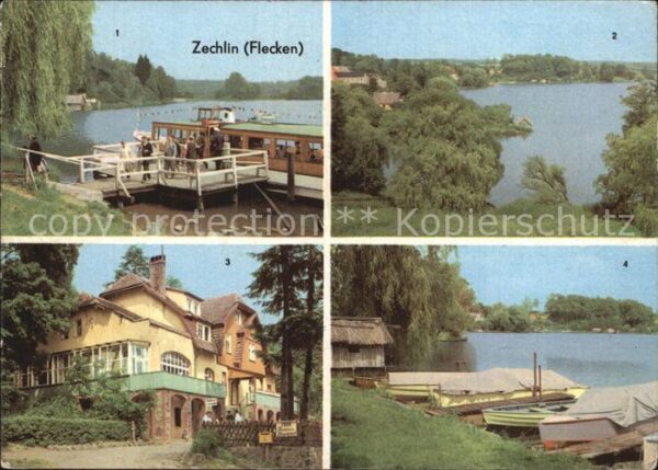 Zechlin Flecken Dampfanlegestelle Schwarzen See FDGB Er