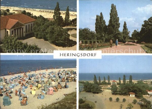 Heringsdorf Ostseebad Usedom Kulturhaus Kurpromenade Strand Kurpark
