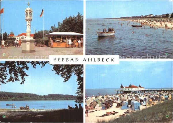 Ahlbeck Ostseebad Seebrücke Wolgastsee Strand