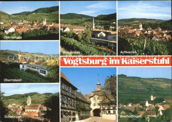 Vogtsburg Kaiserstuhl Oberbergen Bickensohl Achkarren Oberrot
