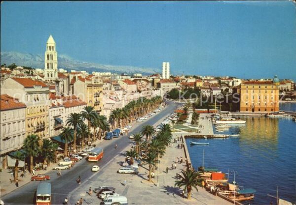 Split Spalato Stadtansicht Luftaufnahme