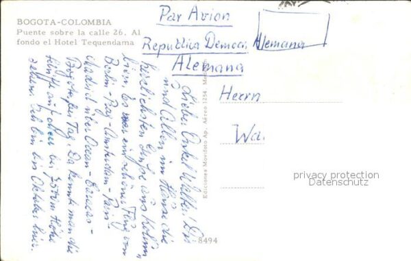 Bogota Colombia Puente sobre la calle 26 Al fondo el Ho – Bild 2