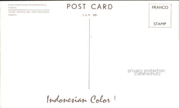 Djakarta Senajan swimming pool Gelora Bung Karno – Bild 2